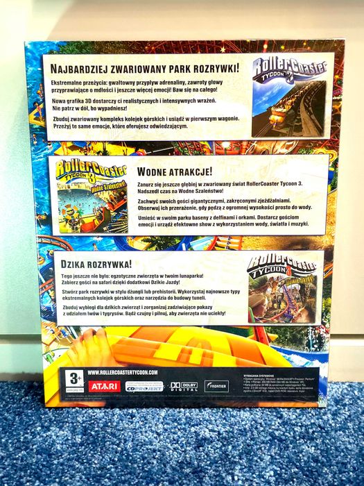 RollerCoaster Tycoon 3 Złota Edycja (2004) - Big Box - PC PL