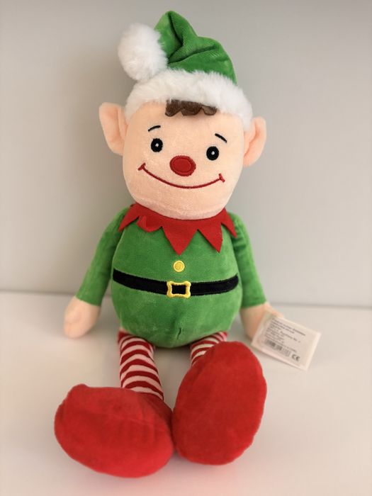 Dekoracja świąteczna skrzat maskotka elf psotnik prezent