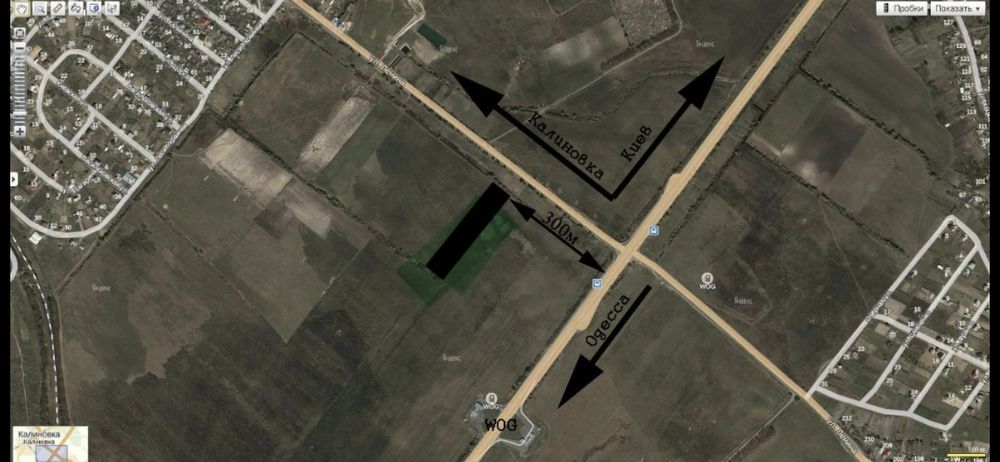 Продам земельну ділянку 2,2га Одеська траса