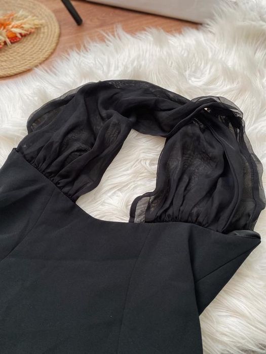 Сукня Oh Polly чорна максі С/М, сукня беж міні Oh Polly