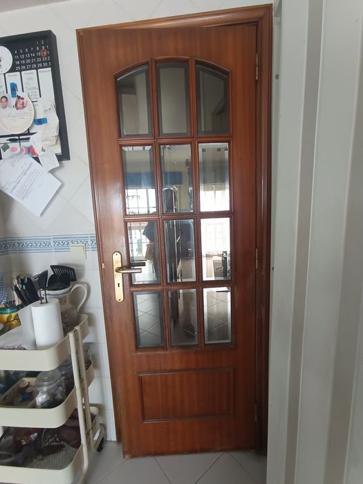 Kit Porta de madeira completo