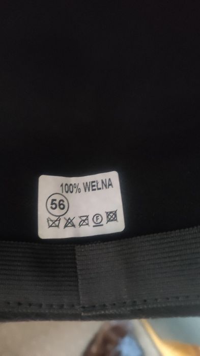 Kapelusz 100% welna, roz. 56super stan