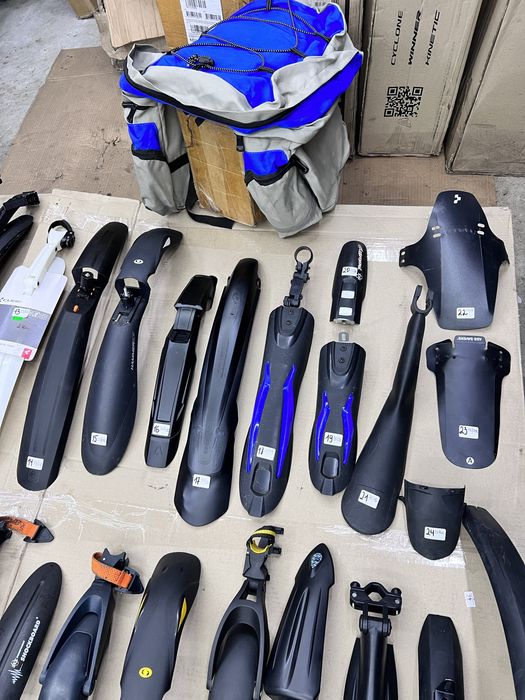 вело крылья болотники багажники подношки  подсиделы рули выносы седла