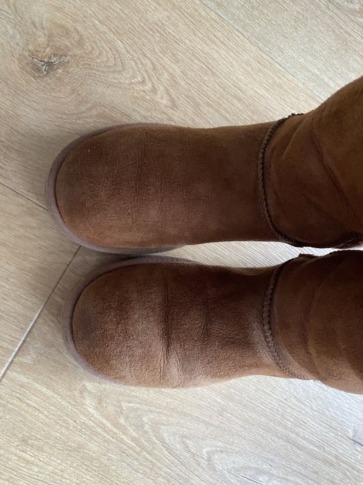 Ugg damskie buty 38  śniegowce rude skóra naturalna wełna