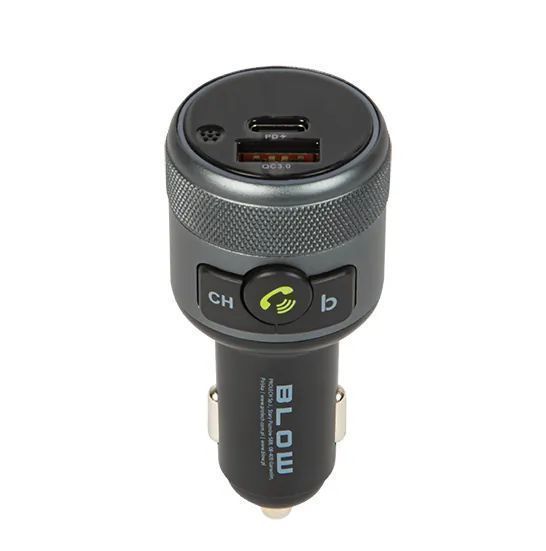 Transmiter FM zestaw głośnomówiący Bluetooth QC3.0 PD 24W 74-167#