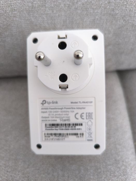 TP- LINK Passthrough Powerline Starter KIT64586156089345122