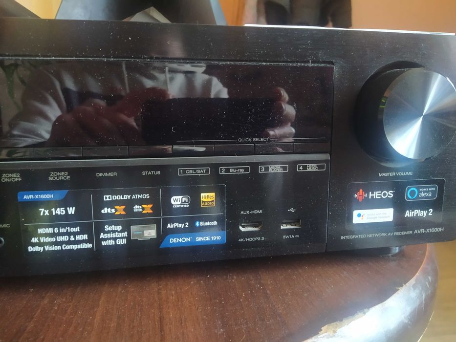 Sprzedam amplituner Denon avr-x1600h- użyty parę razy.