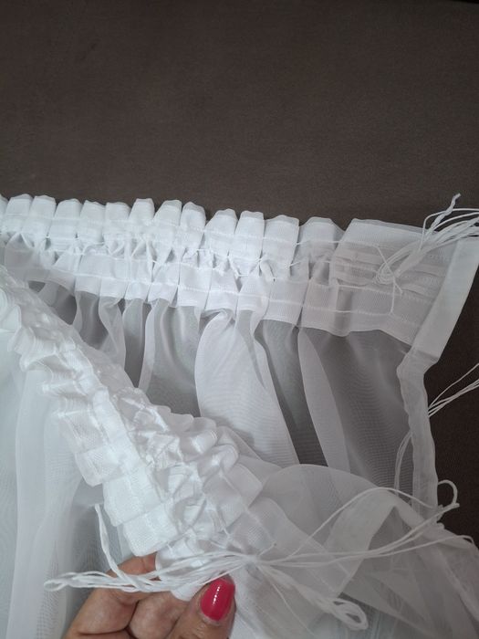 Тюль із шифона нова, білосніжна 6×2.80 Нова!