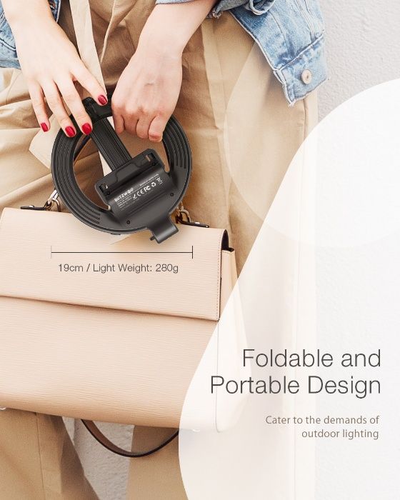 Selfie stick comando / anel de iluminação BlitzWolf BW-BS8 Pro SELA