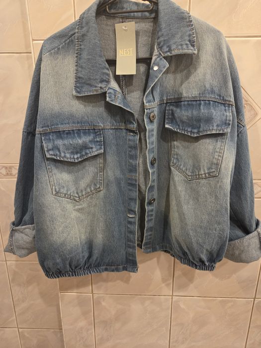 Kurtka jeansowa bomberka