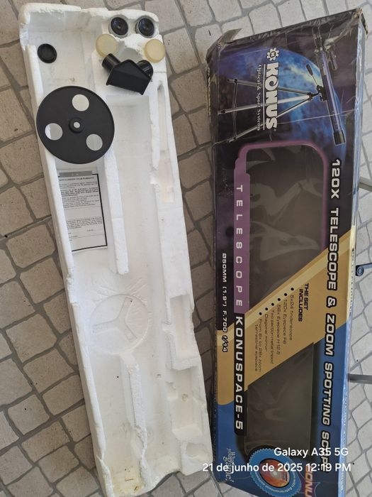 Telescópio observações astronómicas.