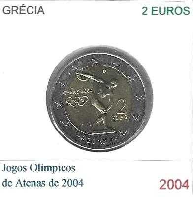 Grécia - - - - - Moedas Comemorativas de 2 Euros