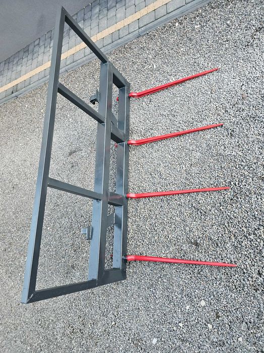 Chwytak na 2 bele baloty do tura euro ramka widły 4 kły do bel DOWÓZ