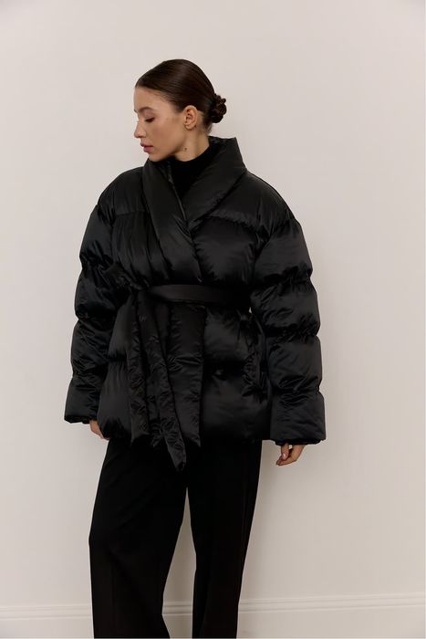 Пуховик подовжений з поясом Vloria S