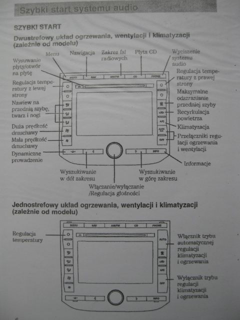 FORD MONDEO III instrukcja obsługi nawigacji PL