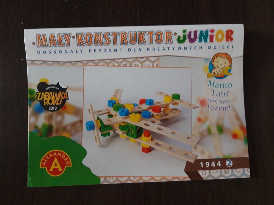 Zestaw Mały Konstruktor Junior 3w1, zabawka Śmigłowiec, Samolot