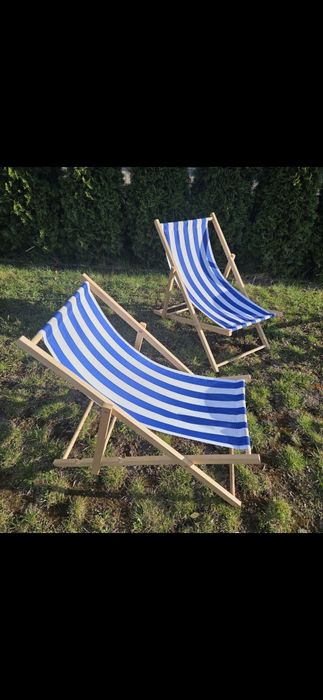 Leżak ogrodowy plażowy rozkładany