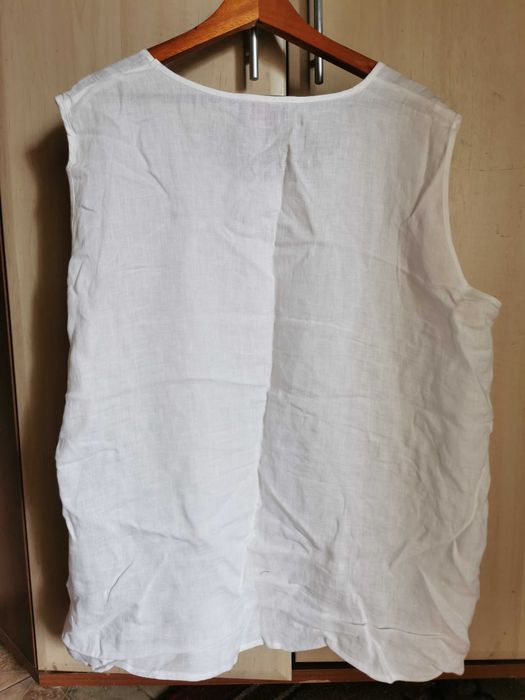Льнана жіноча майка