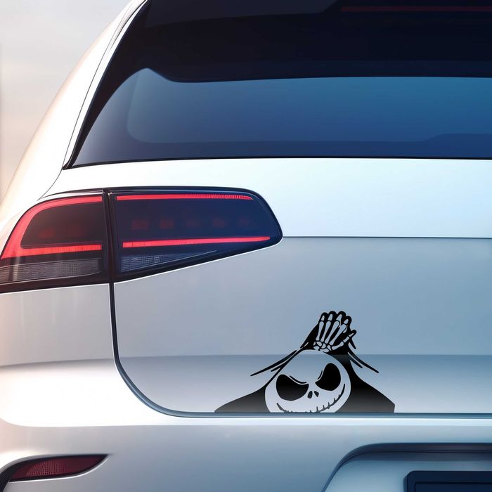 Naklejka KOSTEK - 14x8cm - na zeszyt, laptop, samochód, kask