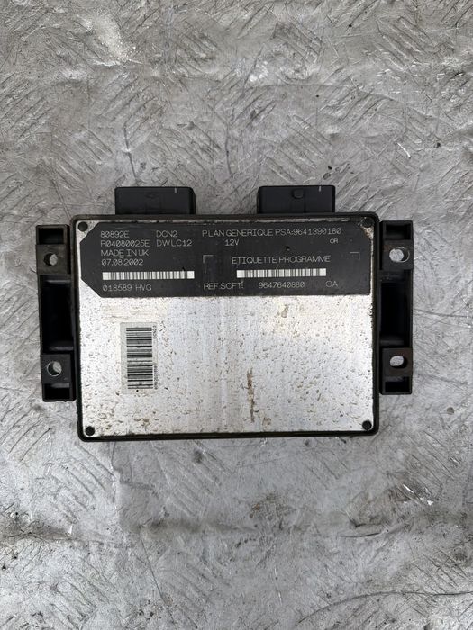 Компьютер двигателя peugeot citroen 1.9d lucas 9647640880
