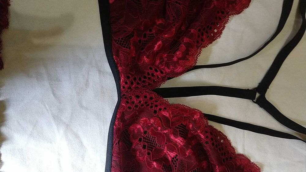 эротический сексуальный комплект белья с портупеей размер XL\XXL