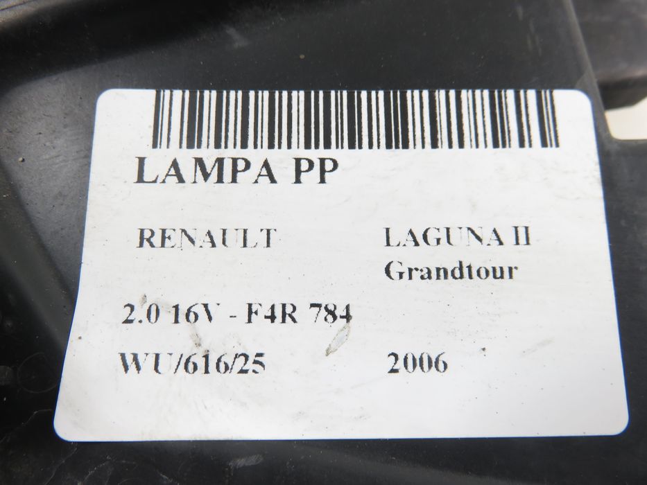 Lampa Prawa Przednia Renault Laguna II Lift