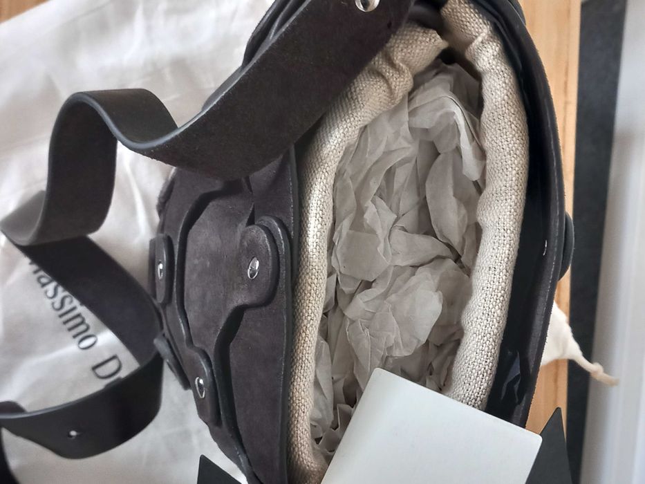 Torebka worek zamsz  massimo dutti nowa z metkami