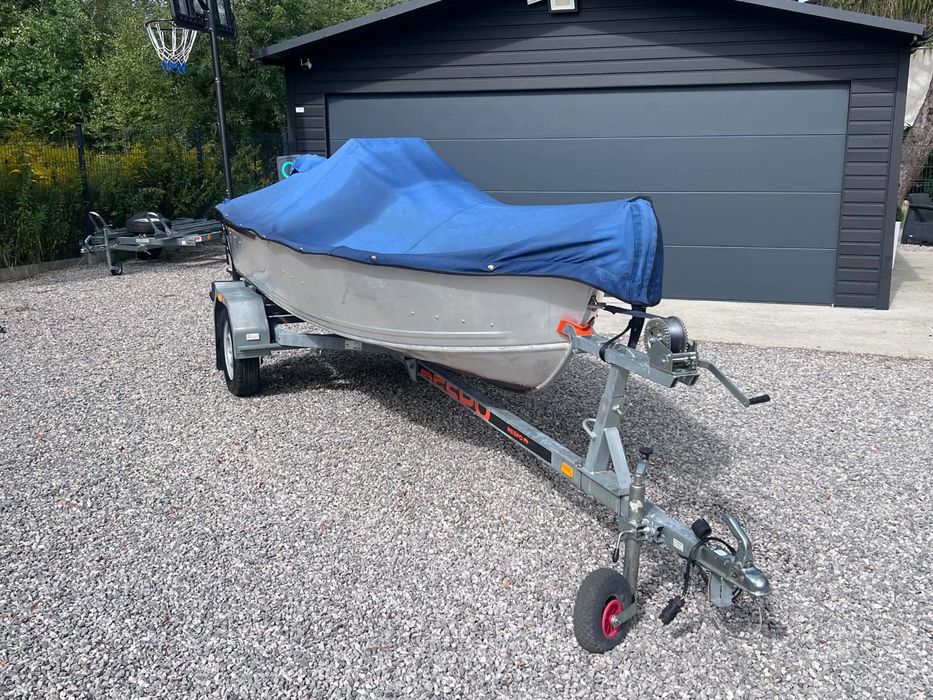 Łódka Aluminiowa Buster Mini Sport + Yamaha F9.9 + Przyczepa