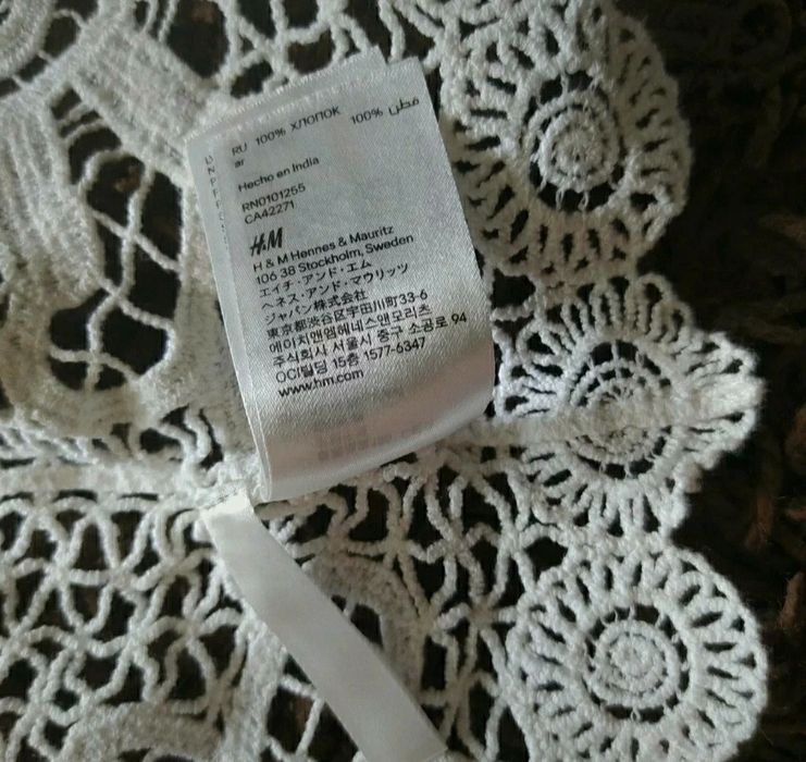 Dziewczęca piękna narzutka H&M 100% bawełna 134-140 na dziewczynkę