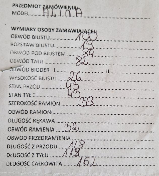 Suknia ślubna ecri-śmietankowa
