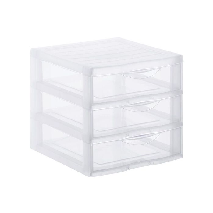 Módulo de Armazenamento com 3 Gavetas – Transparente