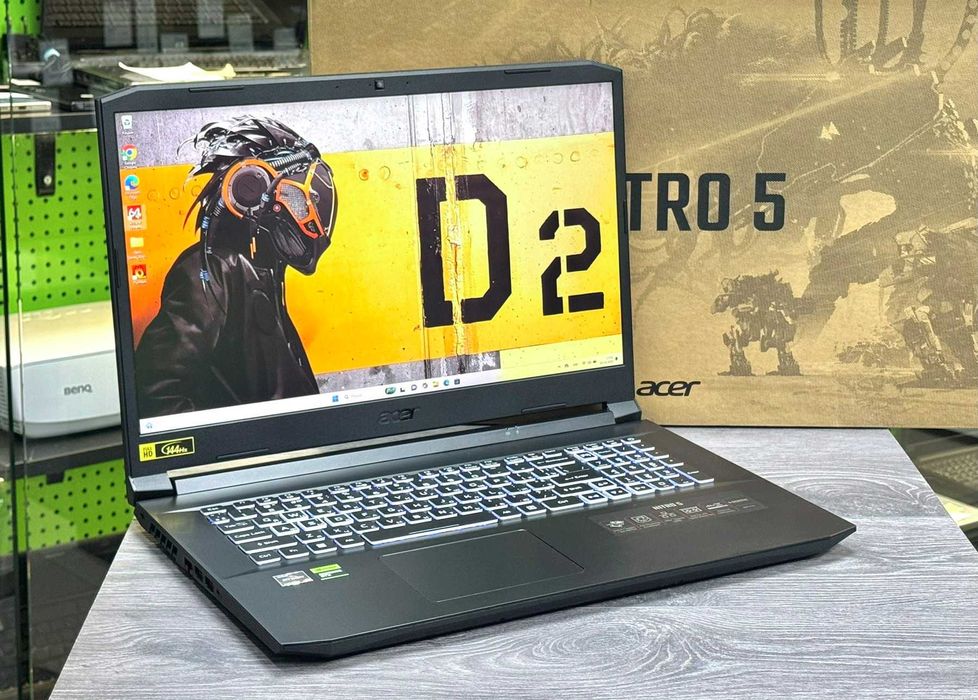 Ігровий 17 дюймів ACER NITRO / GeForce RTX 3070 / Ryzen / Гарантія