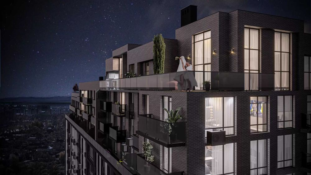 Однокімнатна квартира + Басейн на даху