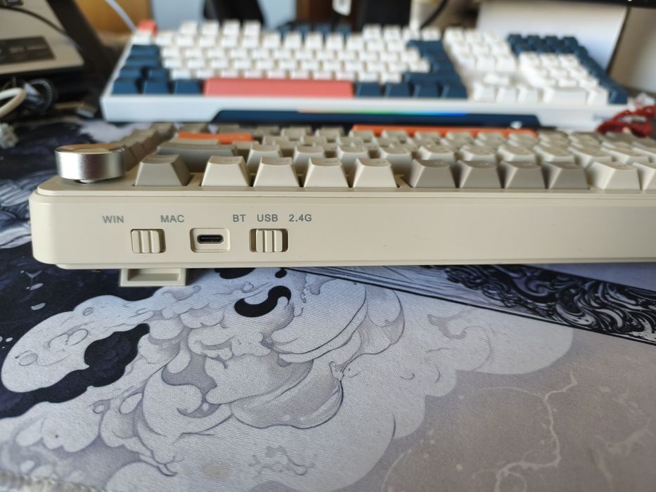 Teclado mecanico sem fios AJAZZ AK820 MAX + set de keycaps