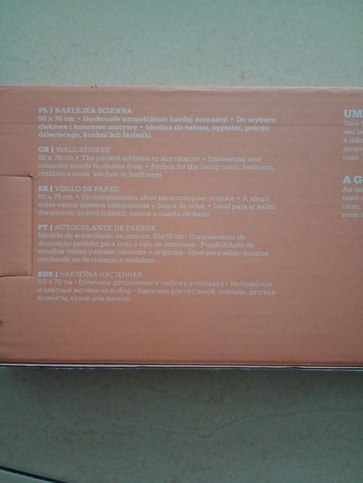 Autocolante de parede 1€