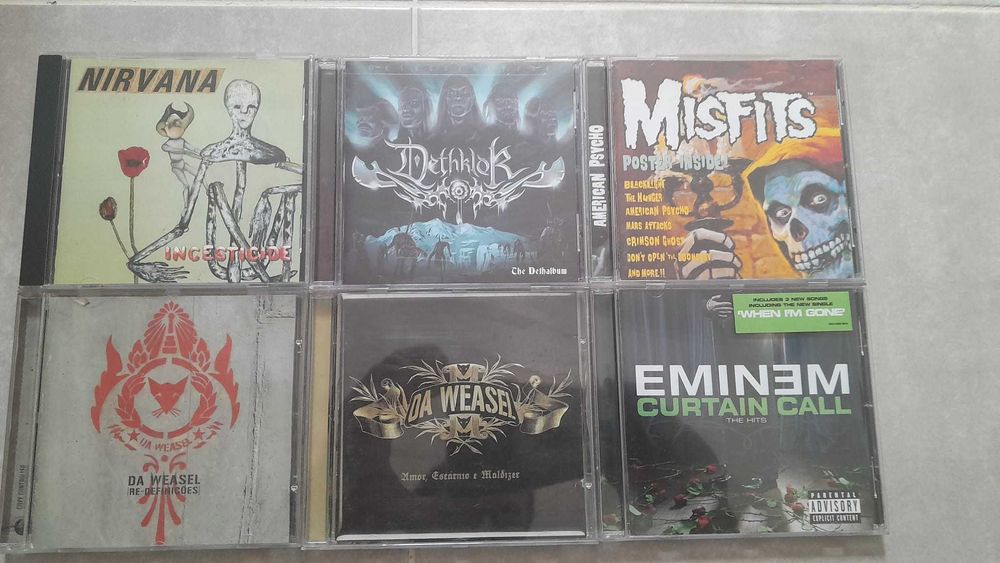 Vendo CDs Grunge Rock Hip Hop Rap