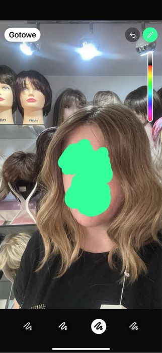 Peruka medyczna - można stylizować prostownicą lub lokowka