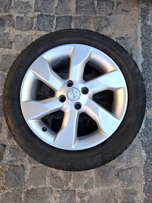 Jantes originais Nissan 16" + pneus Tigar All Season 195/55/16 (4x100)