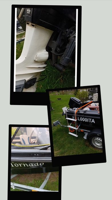 Łódź motorowa dwa silniki