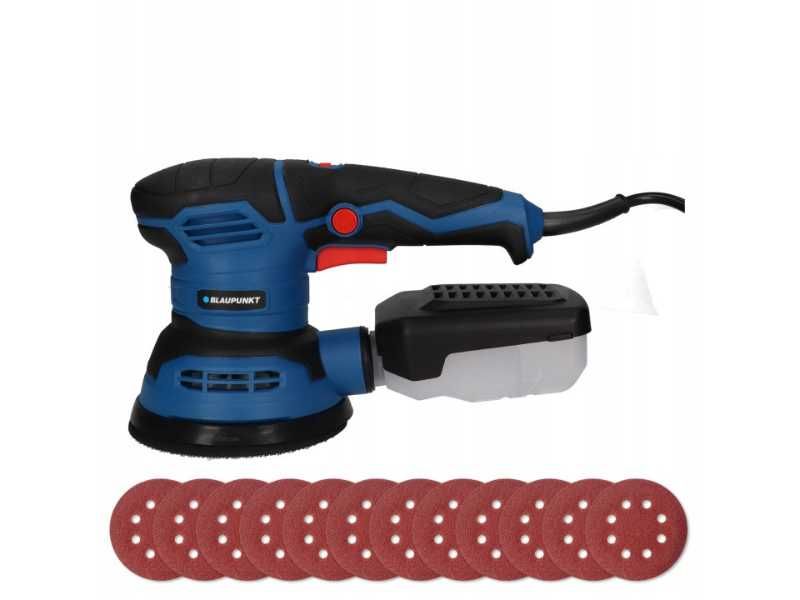 Szlifierka mimośrodowa oscylacyjna 300W 125mm regulacja + 12 tarcz FV