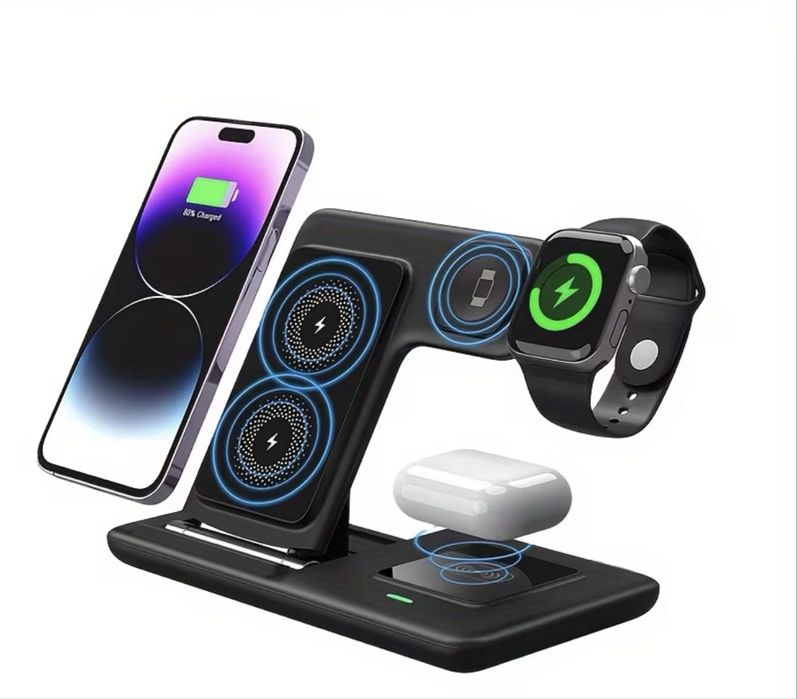 Бездротова магнітна зарядна док-станція 3 в 1