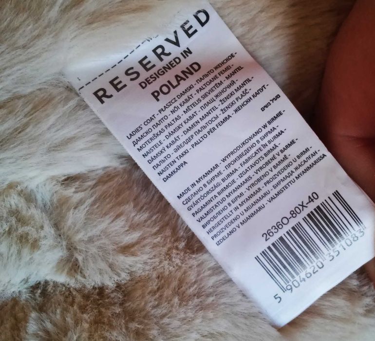 Kurtka parka damska Reserved r.50 Nowa.