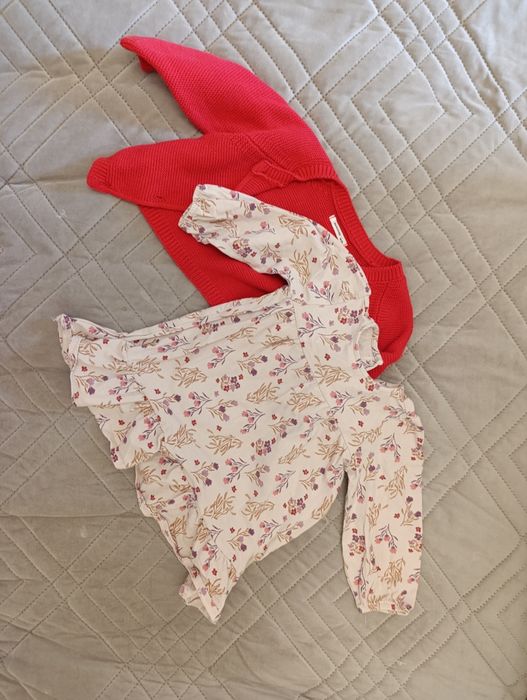 Комплект сукня+кофтинка на дівчинку 74р