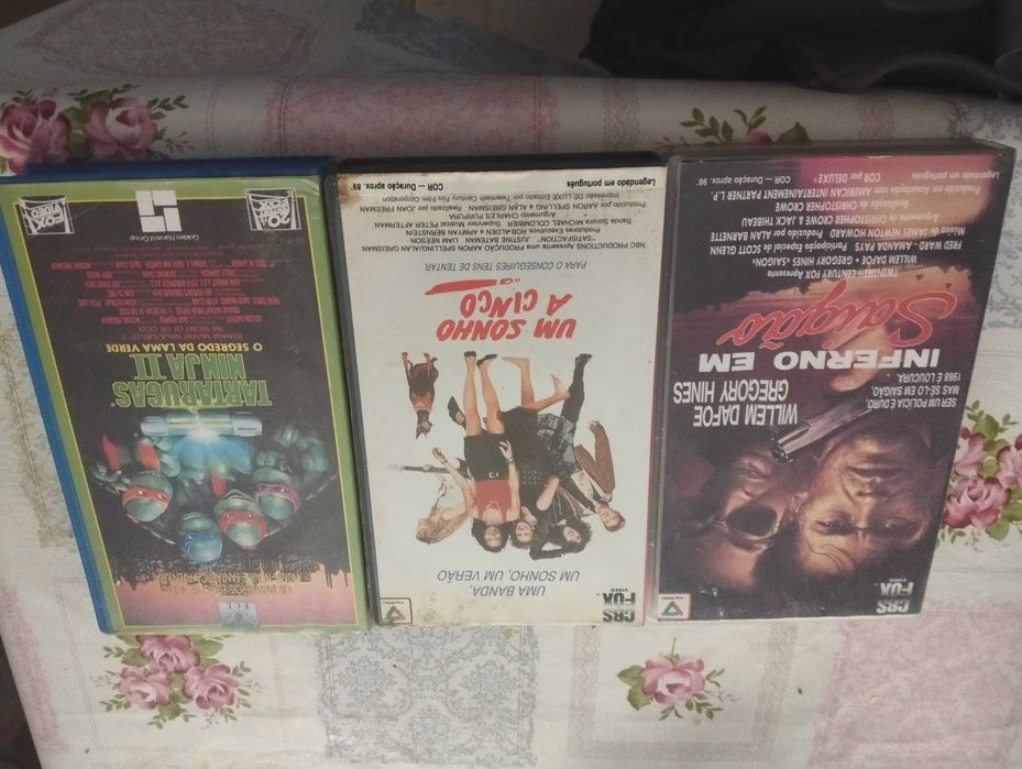 Videos vhs dos anos 80 e 90
