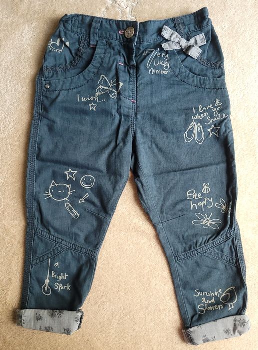 Брюки штаны чинос Next (Некст), р. 1.5-2 года (92 см), темно-серые