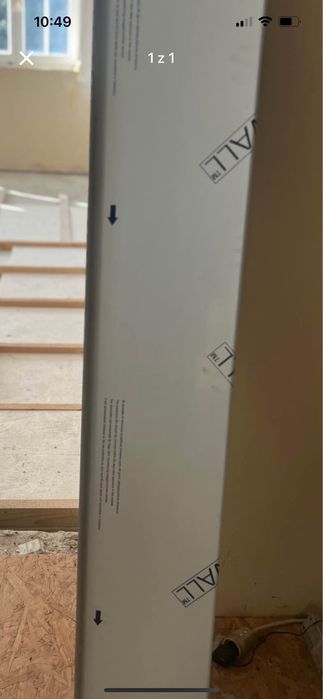 Nowe białe aluminiowe parapety zewnętrzne oryginalnie zapakowane