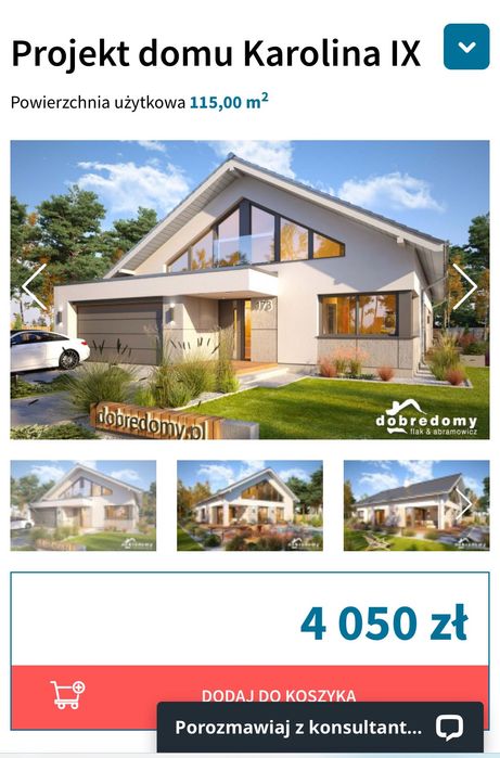 Projekt Domu Karolina IX  dobredomy.pl WART 4000