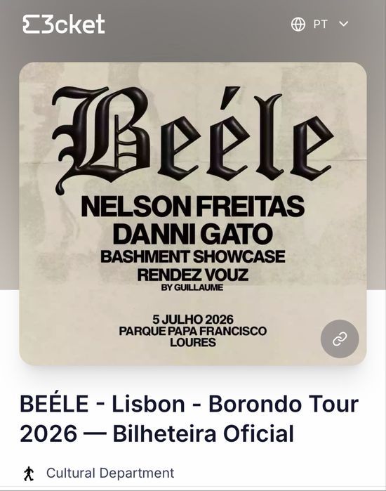 Bilhete Beéle 05 de julho