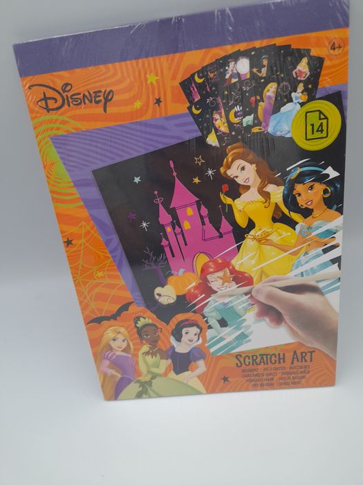Książeczka wydrapywanka księżniczki Disney Halloween