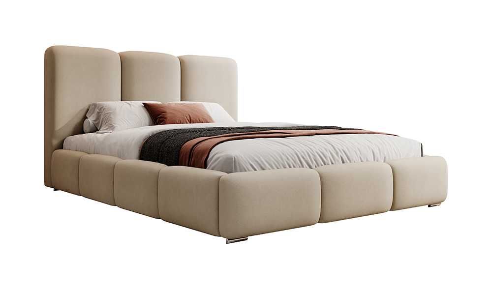 Łóżko tapicerowane ABBI z pojemnikiem na pościel DARMOWA DOSTAWA